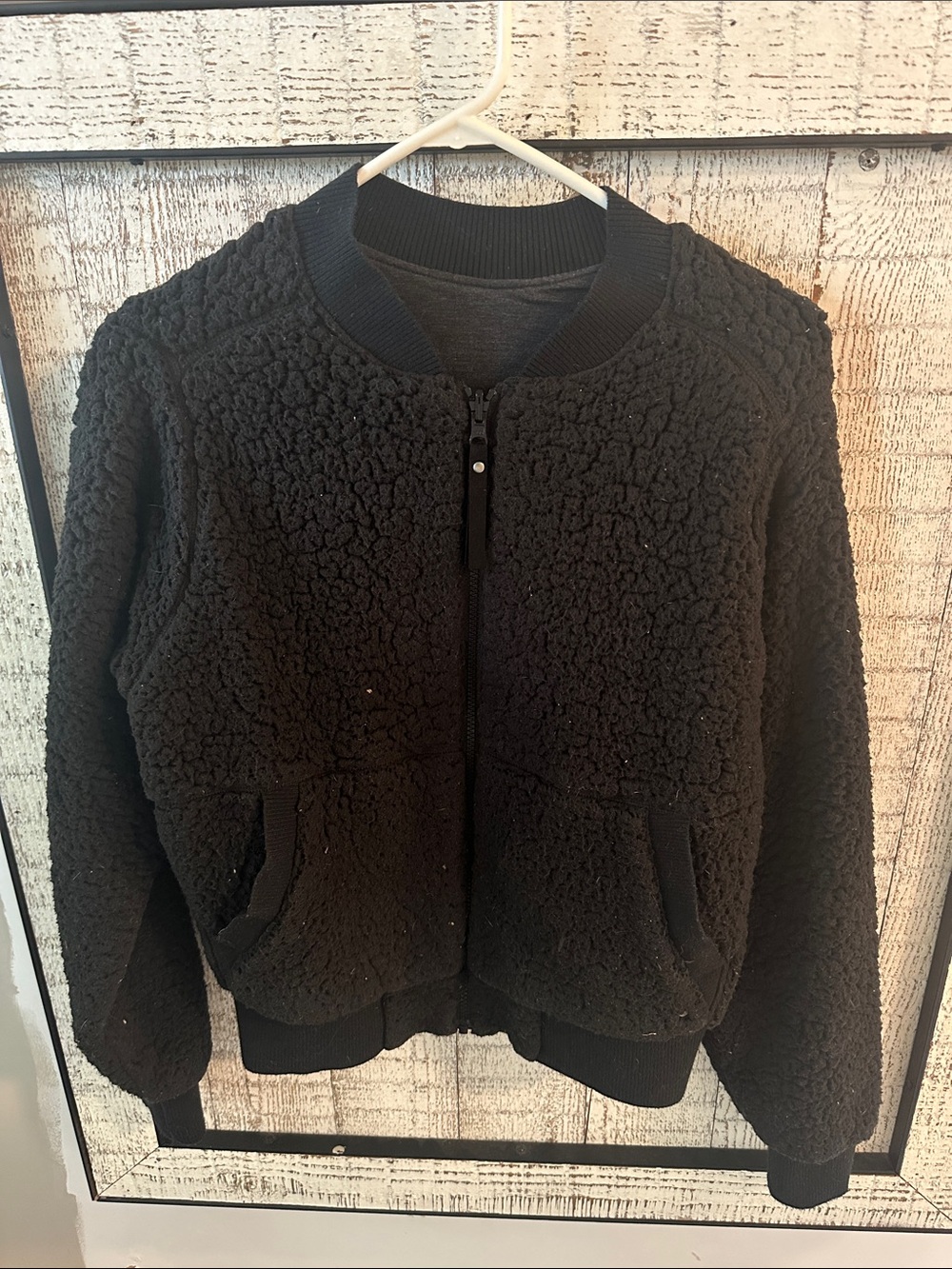 Prana reversible Black Sherpa Bomber Jacket - Women